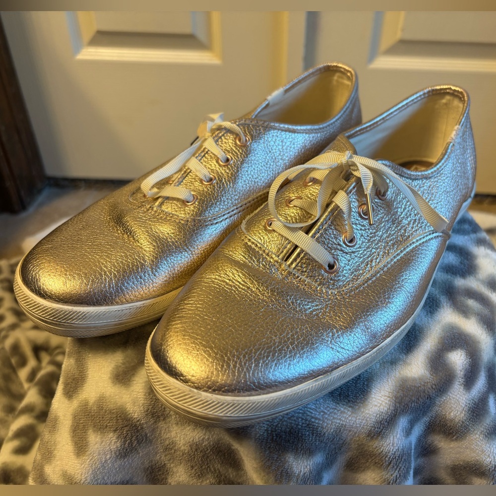 Kate Spade Metallic Gold Sneakers
